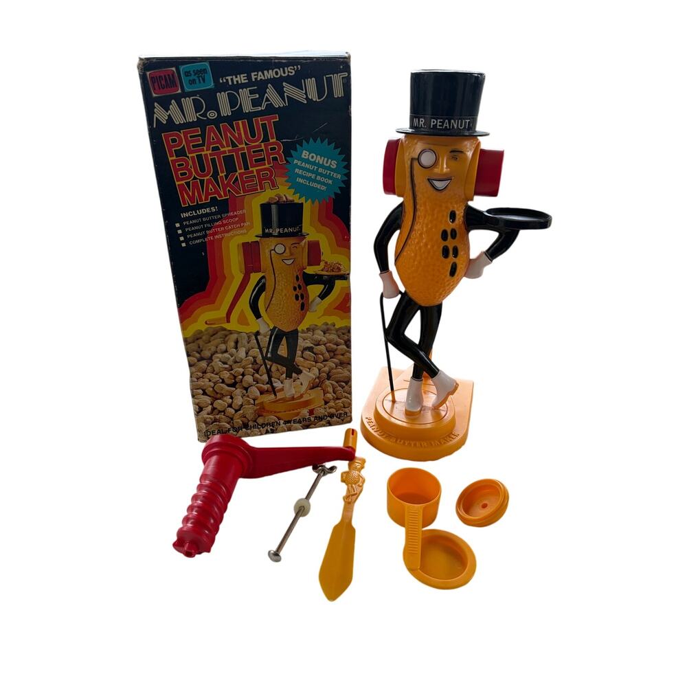 Vintage Mr. Peanut Peanut Butter Maker Standard Brands Original-w/box